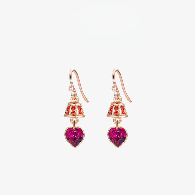 Heart-shaped Lamp Earrings