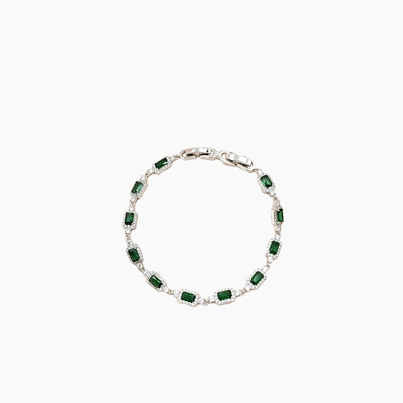 Square gemstone bracelet