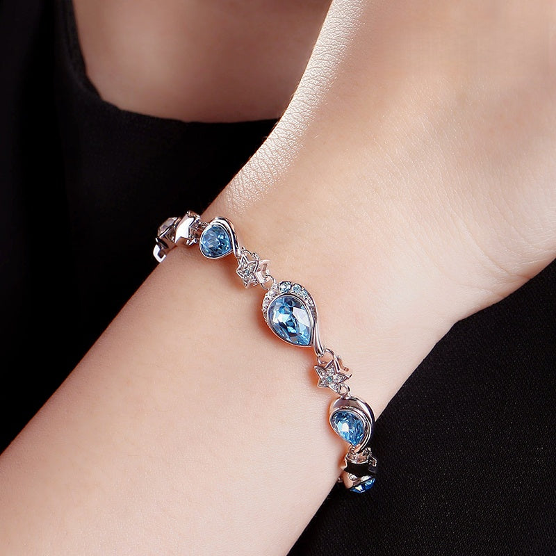 Starry Rain Fashion Blue Minimalist Bracelet