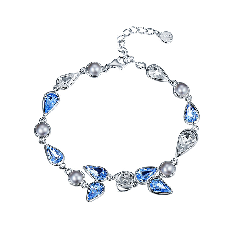 S925 Silver Simulated Crystal Bracelet‌