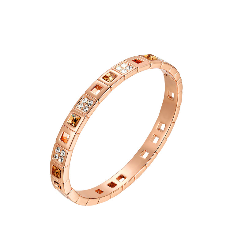 Gold-plated Oval Bracelet