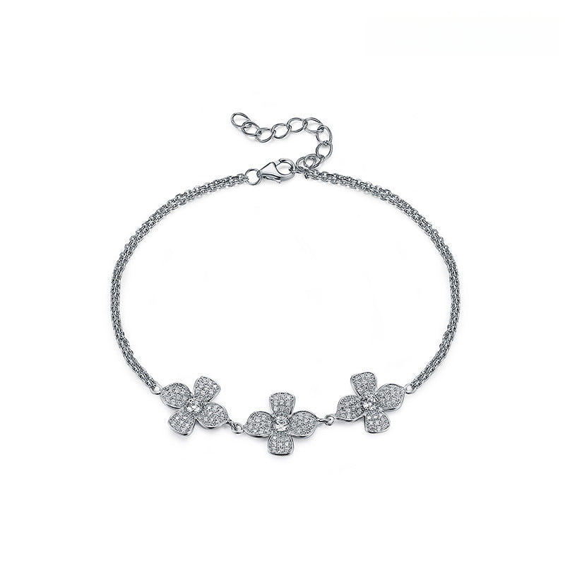 Flower jewelry personalized wrist bracelet