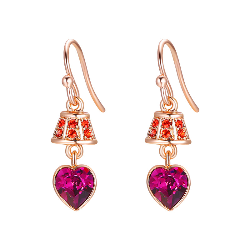 Heart-shaped Lamp Earrings