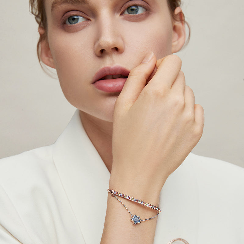 Double-Layer Bracelet - Stargazing Light Luxury Small-Batch Delicate Gold Bangle