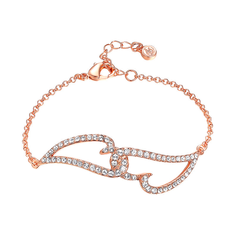 Open-Heart Pendant Bracelet