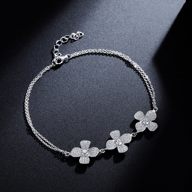 Flower jewelry personalized wrist bracelet