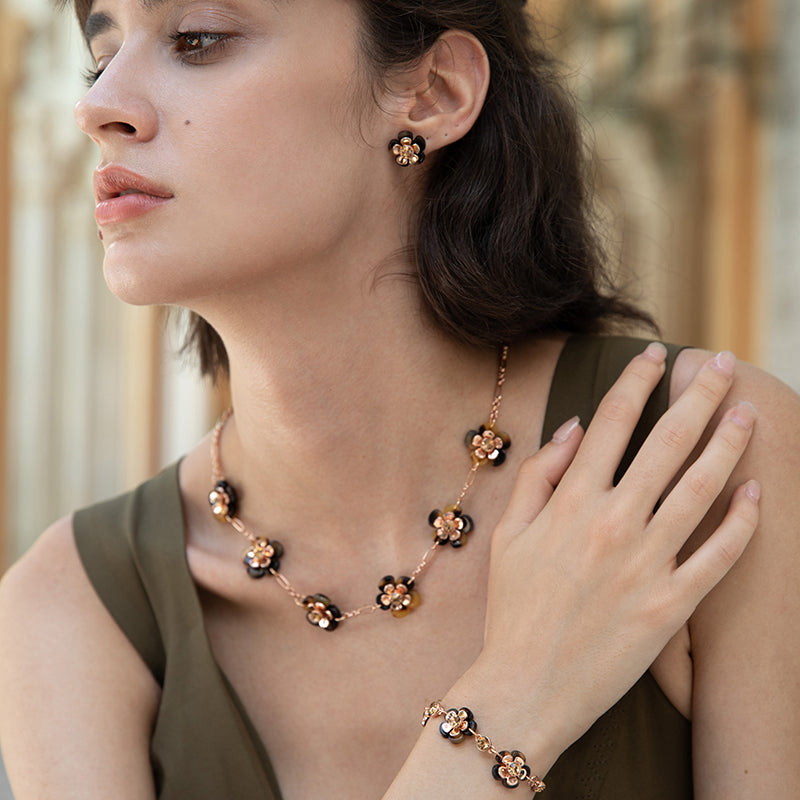 Floral Contrast Color Small Flower Bracelet