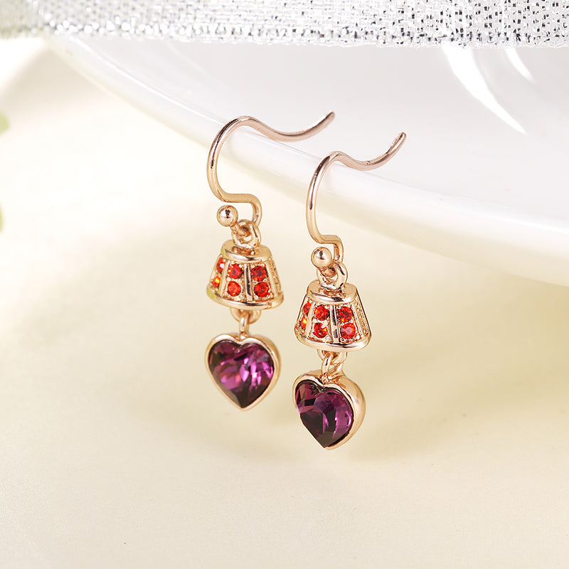 Heart-shaped Lamp Earrings