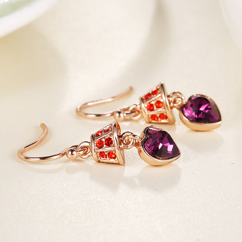Heart-shaped Lamp Earrings