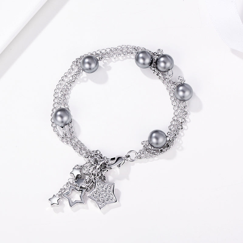 Imitation Pearl Multi-layer Delicate Bracelet