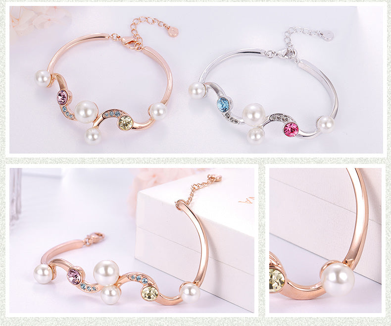 ‌Women's imitation pearl bracelet