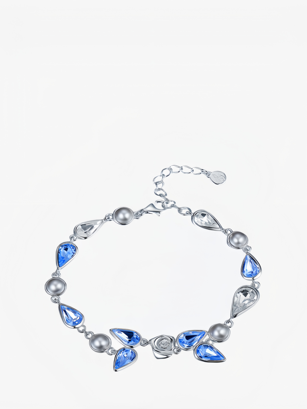 S925 Silver Simulated Crystal Bracelet‌