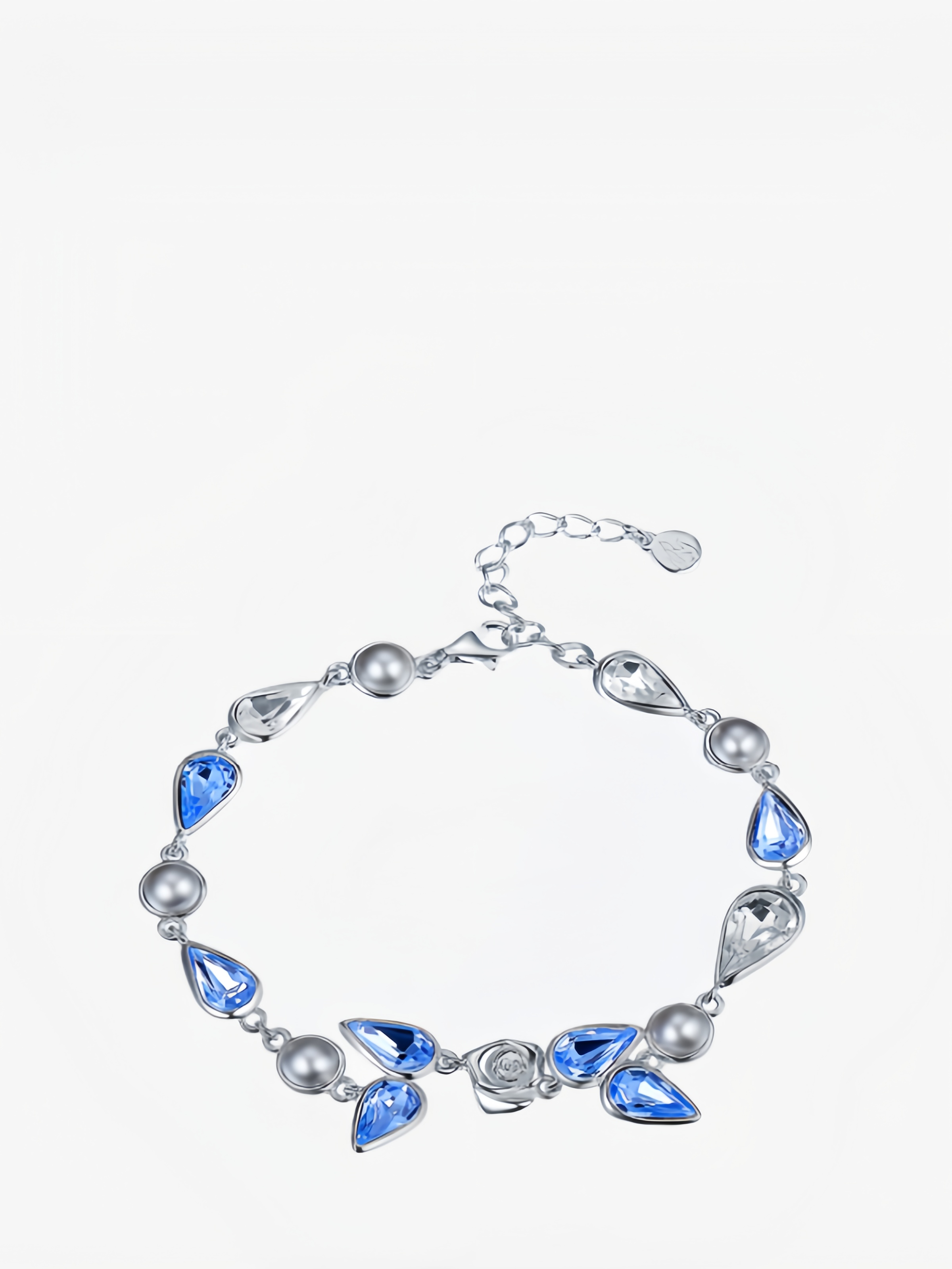 S925 Silver Simulated Crystal Bracelet‌